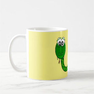 Cute grönt-orm kaffemugg
