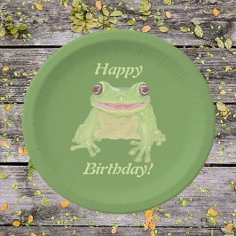 Cute Grönt Träd Frog - Grattis på födelsedagen!