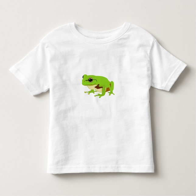 Cute Grönt Träd Frog T Shirt (Framsida)