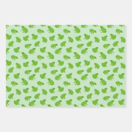 Cute Grönt Träd Frogs Hand Drawn Doodle Art