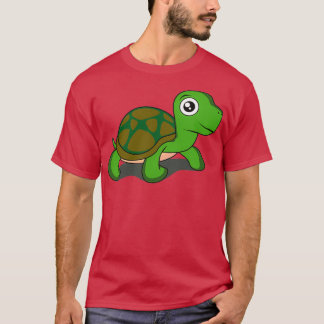 Cute Grönt Turtle T Shirt