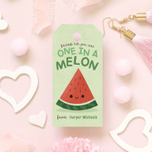 Cute Grönt Watermelon School Classroom Valentine