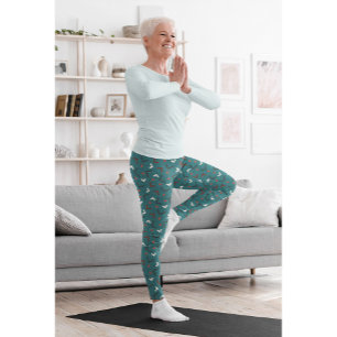 Cute Grönt Yoga Gym Female Leggings