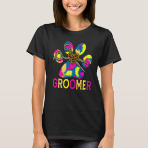 Cute grooming hund squash eller husdjursgroomer pa t shirt