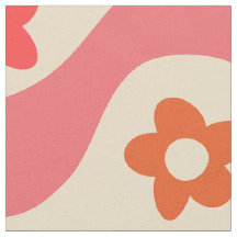 Cute Groovy-blommor mönster på retro vinkarare