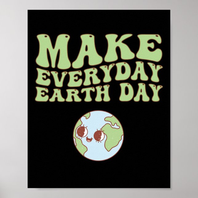 Cute Groovy Gör dagslandslärare på Clroom Poster (Framsidan)