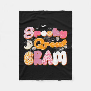 Cute Groovy One Spooky Underbar Gram Ghost Hallowe Fleecefilt