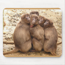 Cute Group of Monkey Mouse Pad