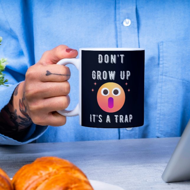 Cute Grow inte, det är en fälla Kaffemugg (Skapare uppladdad)