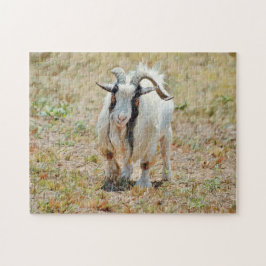Cute Gruff Billy Goat Farm Puzzle Pussel