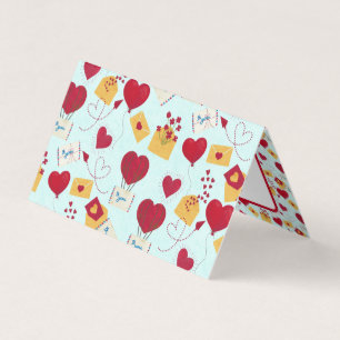 Cute Grungy Söt Valentine Airmail Kärlek Brev Kort