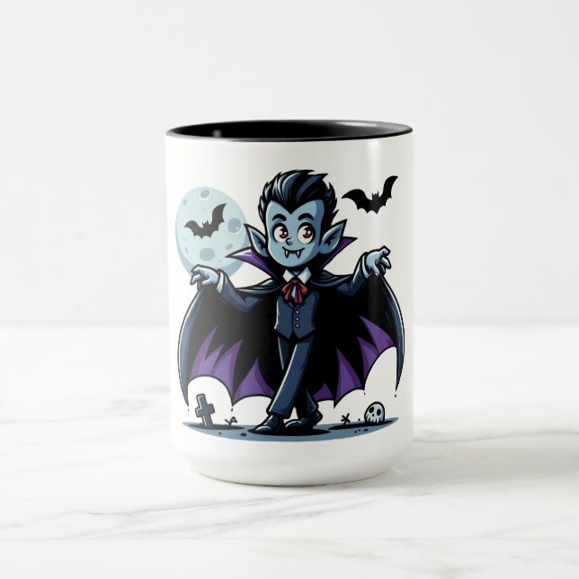 Cute, grym Halloween-vampyr Mugg (Center)
