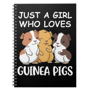 Cute Guinea-gåvor Girls Kawaii Guinea-Gris Gift Anteckningsbok