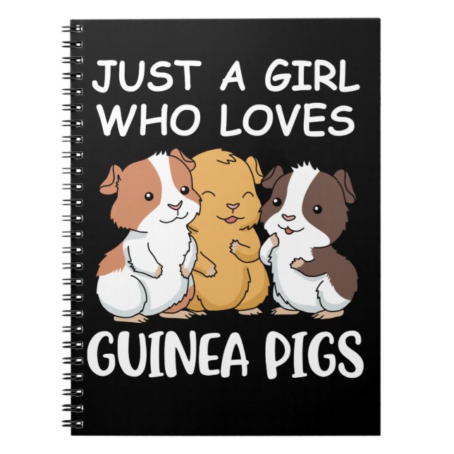 Cute Guinea-gåvor Girls Kawaii Guinea-Gris Gift Anteckningsbok (Framsidan)