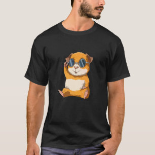 Cute Guinea Gris Chilt med sunglass för Guinea P T Shirt