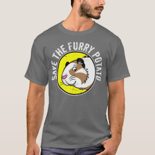 Cute Guinea Gris I Spara Håriget potatis T Shirt
