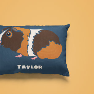 Cute Guinea Gris Illustration Personlig Prydnadskudde