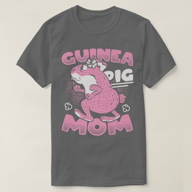 Cute Guinea Gris Mamma 125 T Shirt (Design framsida)