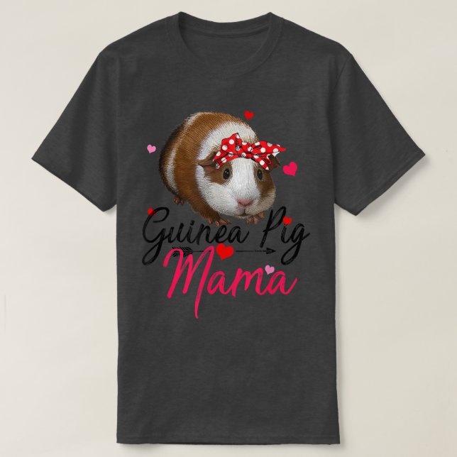 Cute Guinea Gris Mamma Costume Shirt Women Guinea  T Shirt (Design framsida)