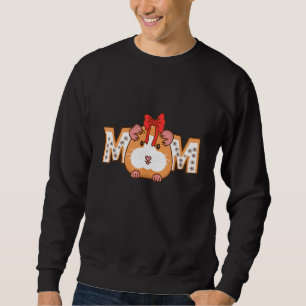 Cute Guinea Gris Mamma Mamma Mors dag Guinea Gris Lång Ärmad Tröja