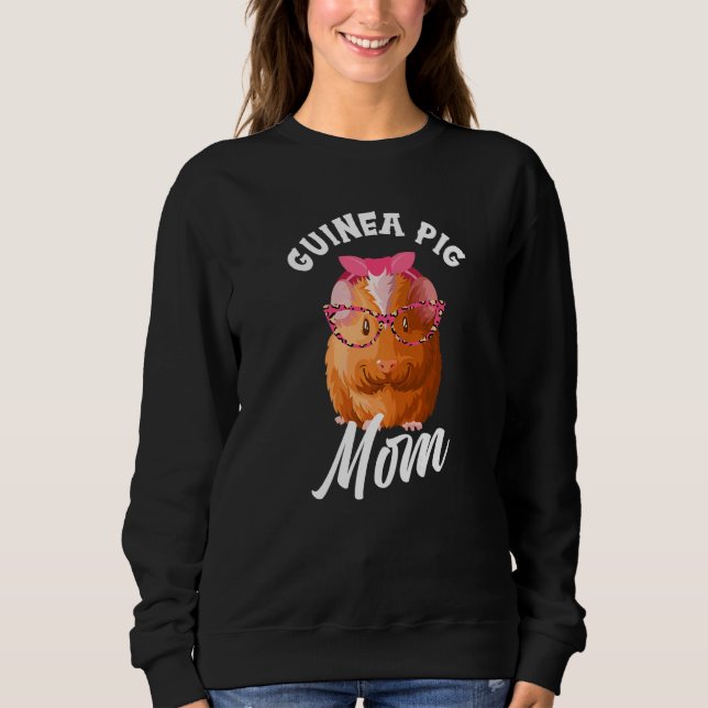 Cute Guinea Gris Mamma T Shirt (Framsida)