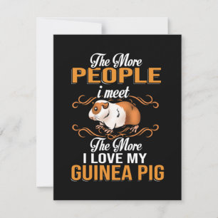 Cute Guinea Gris Mamma Tack Kort