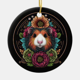 Cute Guinea Gris Ornament
