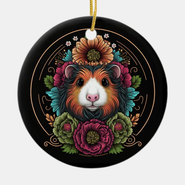 Cute Guinea Gris Ornament (Framsidan)