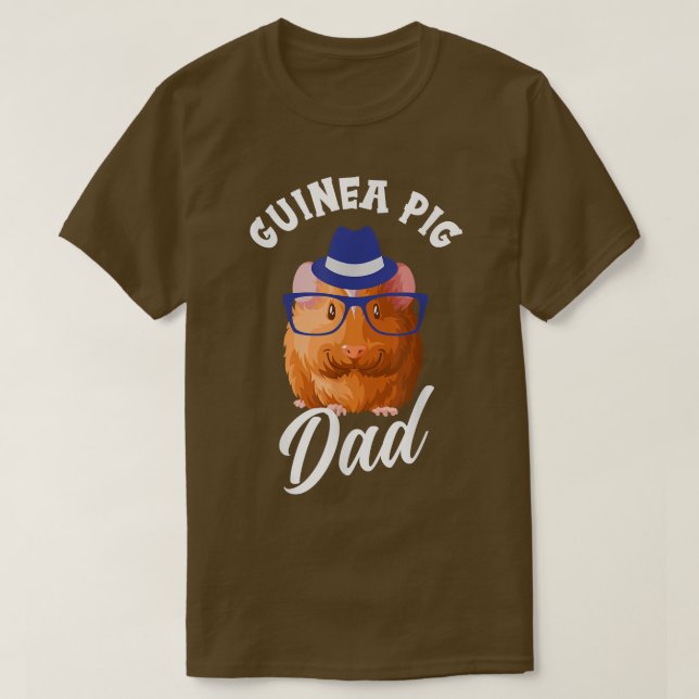 Cute Guinea Gris Pappa T Shirt (Design framsida)