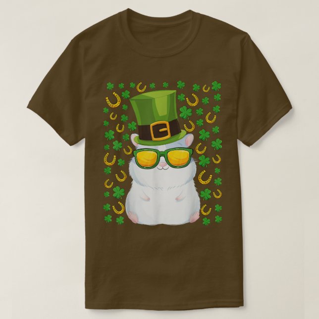 Cute guinea gris st patricks day, schaktguin t shirt (Design framsida)