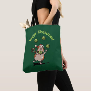 Cute Guinea Gris Veggie-jul! Sprout Juggler Tygkasse