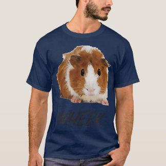 Cute Guinea Gris Wheek White Grått T Shirt