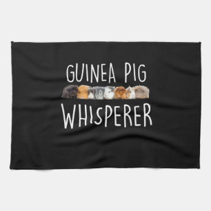 Cute Guinea-Gris Whisperer Animal Lover Gift Kökshandduk