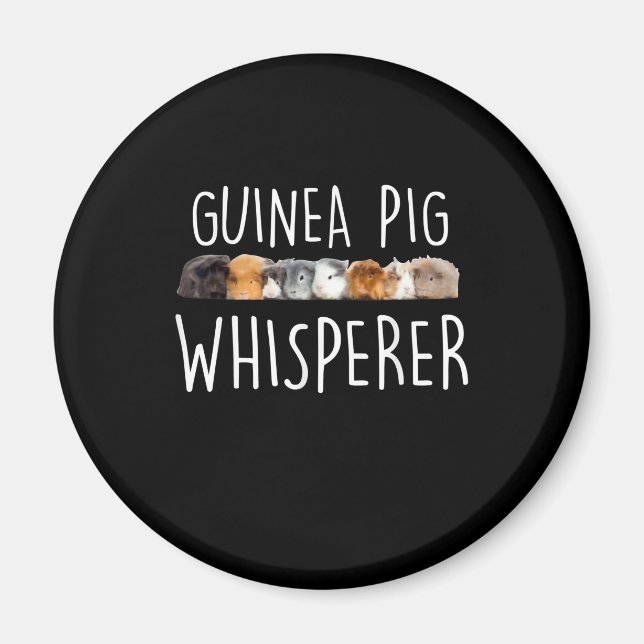 Cute Guinea-Gris Whisperer Animal Lover Gift Magnet (Framsidan)