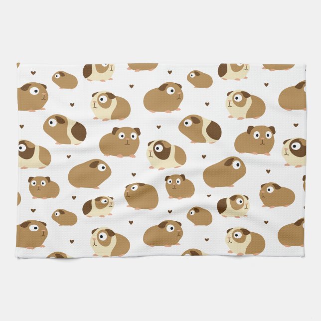 Cute Guinea Grisar Kitchen Towel Kökshandduk (Horisontell)