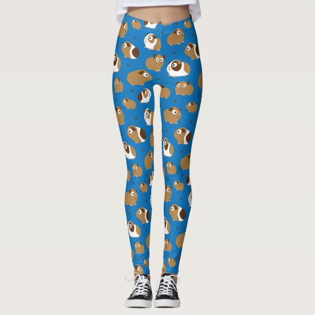 Cute Guinea Grisar Leggings (Framsida)