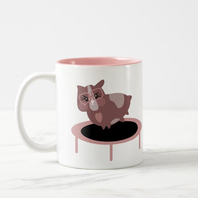 Cute Guinea Grisar Två-Tonad Mugg (Vänster)