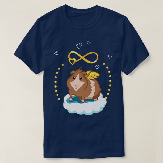 Cute guinea pig angel gift  t shirt (Design framsida)