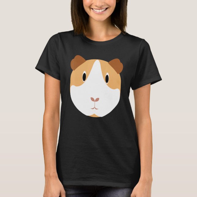 Cute Guinea Pig Costume T Shirt (Framsida)