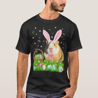 Cute Guinea Pig Easter Day Bunny Egg  Mens Kids T Shirt