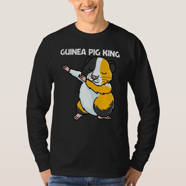 Cute Guinea Pig For Men Dad Pet Animal Breed T Shirt (Framsida)