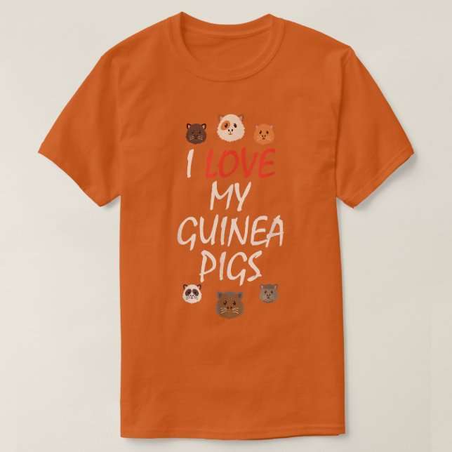 Cute Guinea pig Funny gift Tee  (Design framsida)