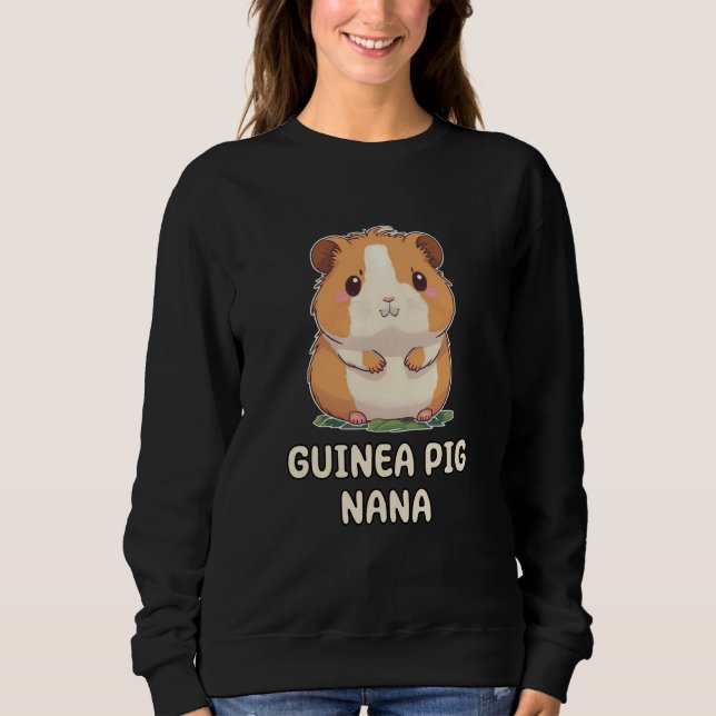 Cute Guinea Pig Grandma Grandmother Nana T Shirt (Framsida)