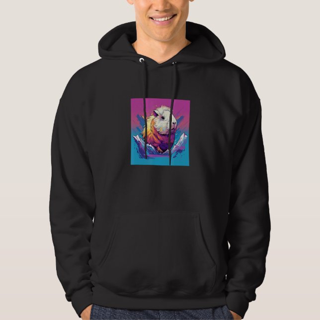 Cute Guinea Pig Men Women Kids 14 Hoodie (Framsida)