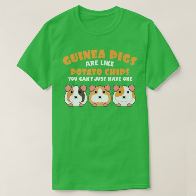 Cute Guinea Pigs are Like Potato Chips Furry Potat T Shirt (Design framsida)