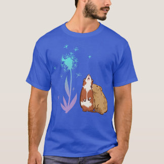 Cute Guinea Pigs Dandelions  T Shirt