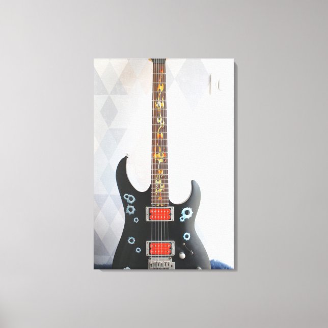 Cute Guitar Canvastryck (Framsida)