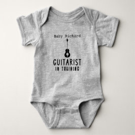 Cute Guitar Guitarist i Träna Little Musician T Shirt