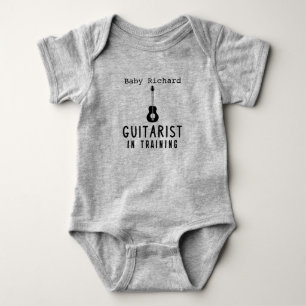 Cute Guitar Guitarist i Träna Little Musician T Shirt