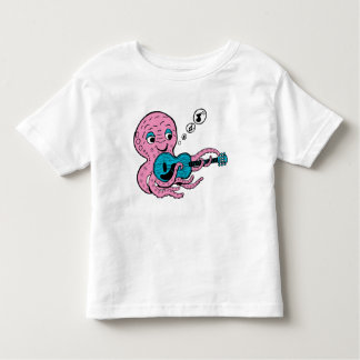 Cute Guitar Player Octopus T Shirt
